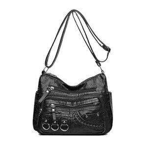 Crossboby Bag for Women - Soft PU Leather Multi-Pocket Shoulder Bag